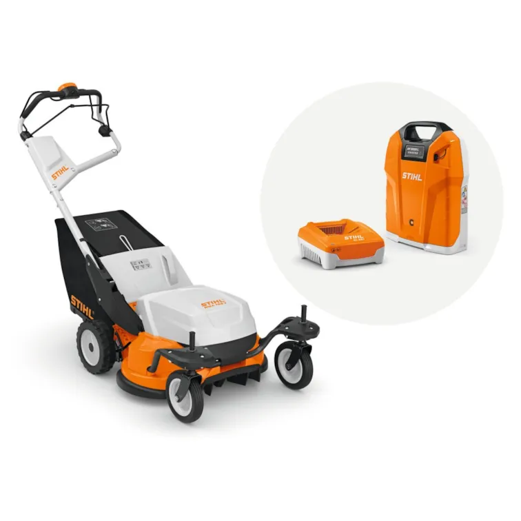 STIHL Akku Rasenmäher RMA 765 V Set AR 3000 + AL 500